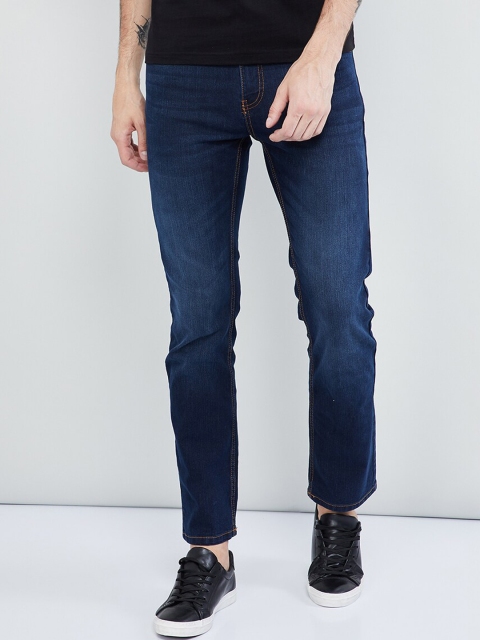 

max Men Blue Regular Fit Mid-Rise Clean Look Stretchable Jeans