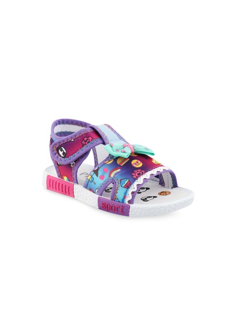 

Rex Unisex Kids Purple Printed Comfort Sandals