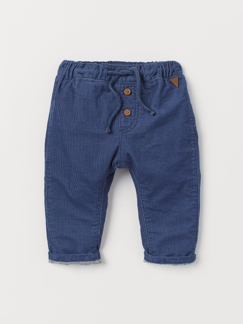 

H&M Boys Blue Fully Lined Corduroy Trousers