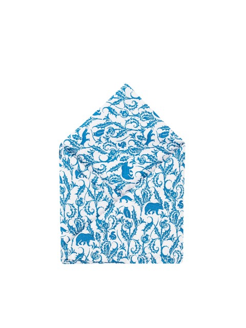 

The Bro Code Blue & White Printed Pocket Square
