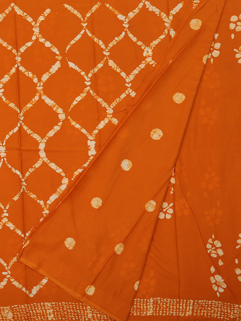 

Pothys Orange Printed Pure Cotton Saree