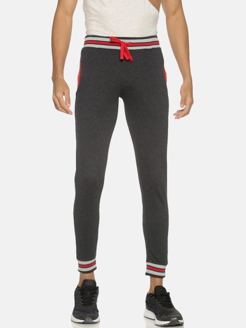 

Campus Sutra Men Charcoal Grey Solid Straight-Fit Joggers
