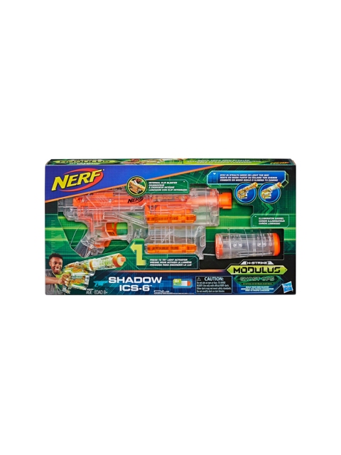 NERF Orange & Transparent Modulus Ghost Ops Shadow ICS-6