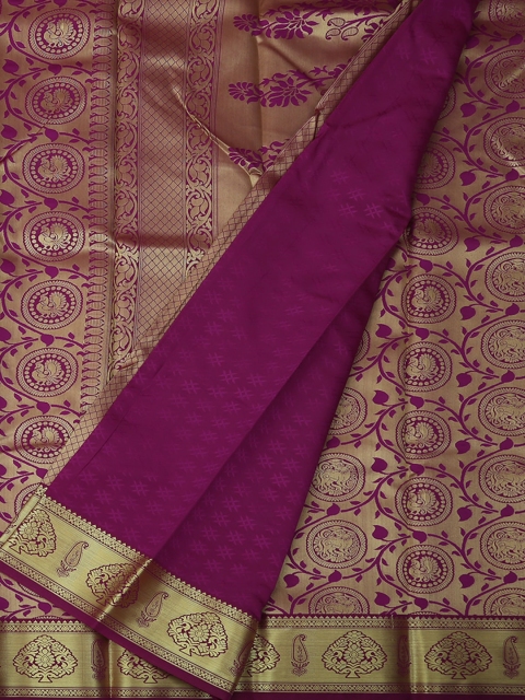 

Pothys Magenta Woven Design Art Silk Saree