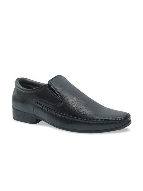 

Provogue Men Black Solid Formal Slip-Ons
