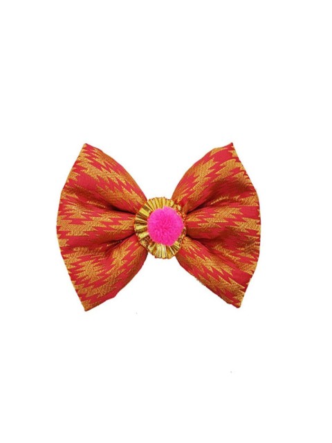 

Heads Up For Tails Pink Printed Detachable Dog Bow Tie
