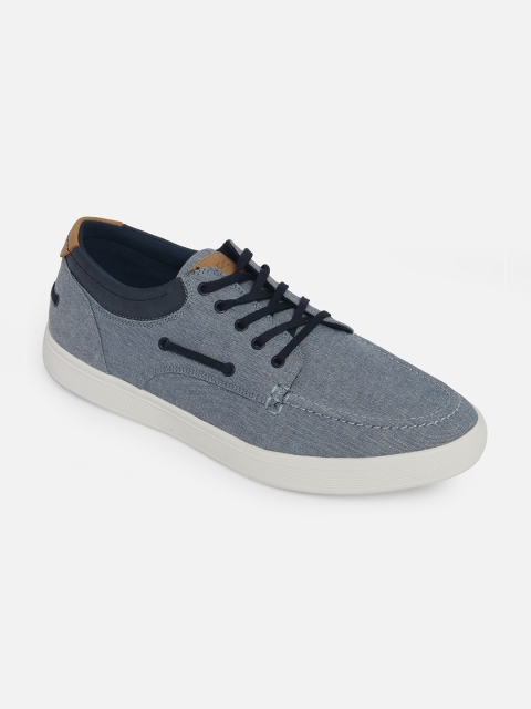 

ALDO Men Navy Blue Woven Design Sneakers