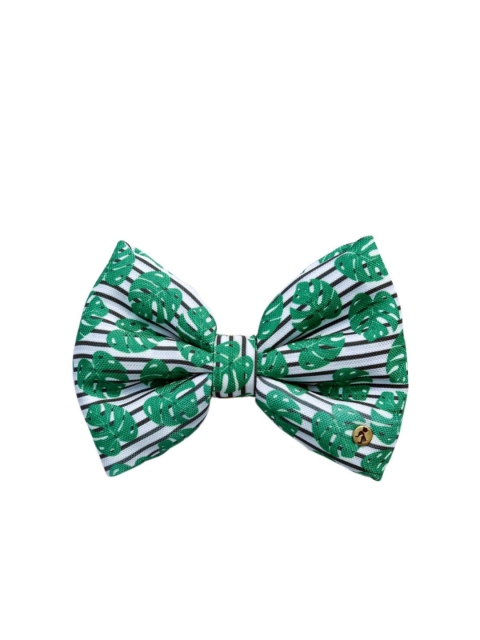 

Heads Up For Tails Green & White Dogs Detachable Bow Tie