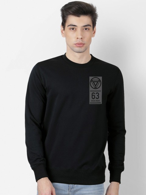 

Free Authority Men Black & Grey Iron Man Printed Sweatshirt