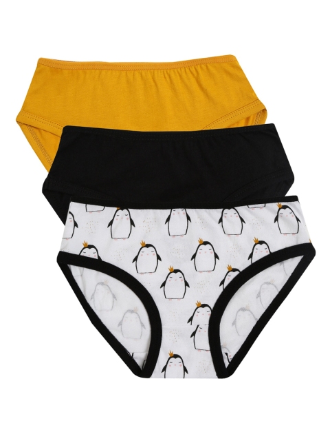 

Claesens Girls Pack of 3 Multicoloured Basic Briefs CL610Mix 71, White