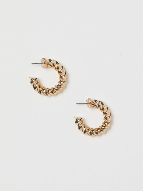 

H&M Women Gold-Toned Hoop Earrings