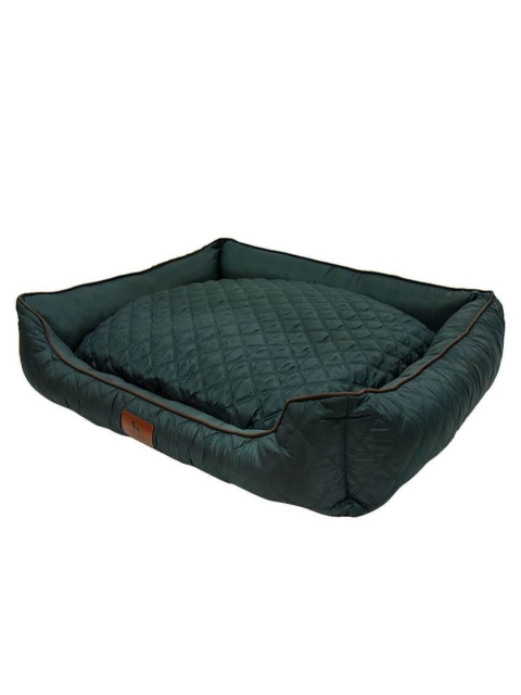 

Heads Up For Tails Green Textured King of Naps Lounger Dog Bed, Size S