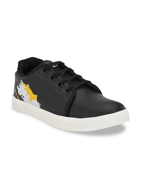 

Big Fox Boys Black Printed Sneakers