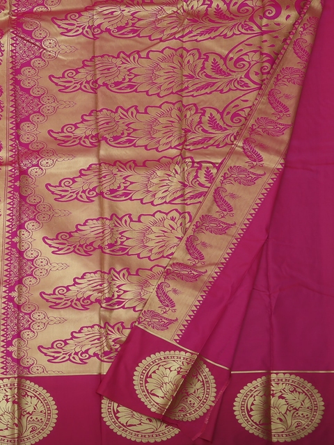 

Pothys Pink Woven Design Art Silk Saree