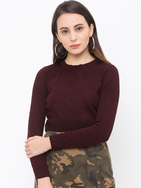 

Globus Women Maroon Solid Top