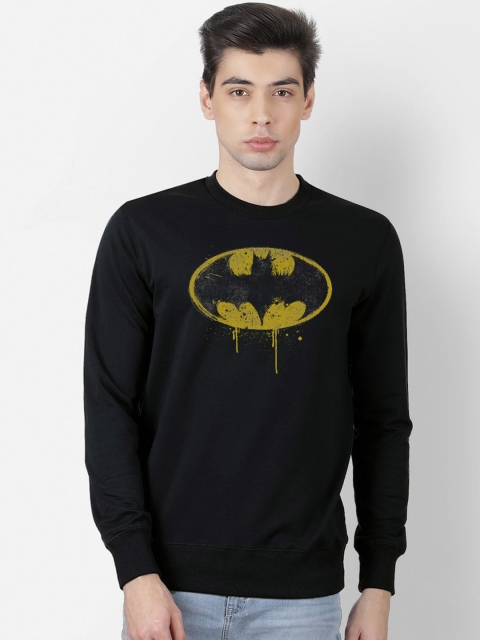 

Free Authority Men Black Batman Printed Sweatshirt