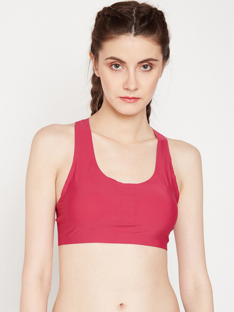 

Golden Girl Red Solid Non-Wired Lightly Padded Bralette Bra 119
