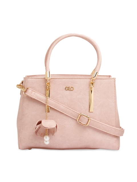 

Globus Nude-Coloured Solid Handheld Bag