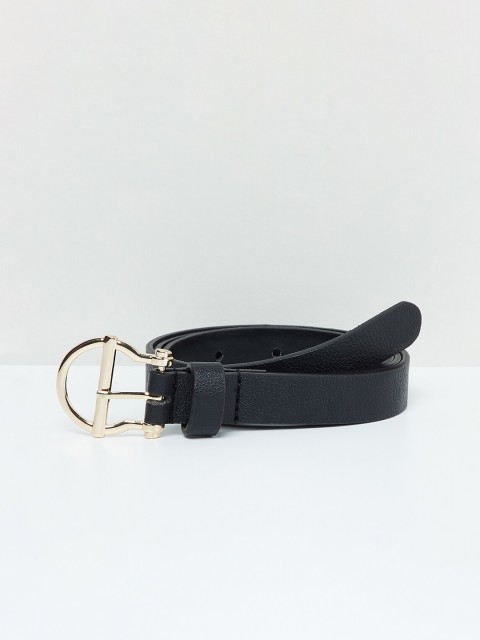 

max Women Black Solid Belt