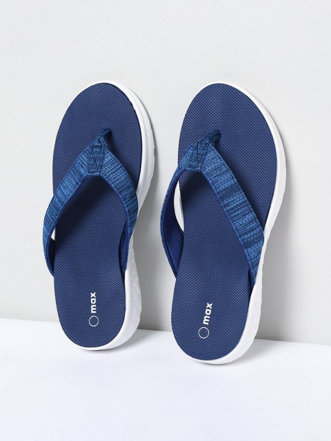 

max Women Blue Printed Thong Flip-Flops