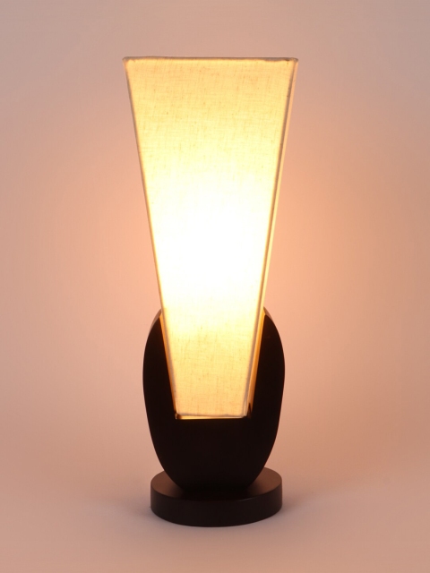 

LUXSUN White & Black Solid Vase Table Lamp