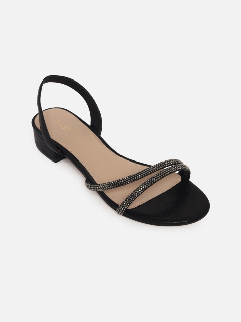 

ALDO Women Black Embellished Block Heels