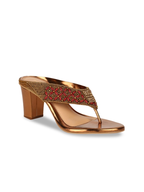 

Bata Women Brown Embellished Sandals