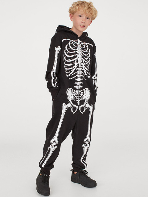 

H&M Boys Black & White Sweatshirt All-In-One Suit
