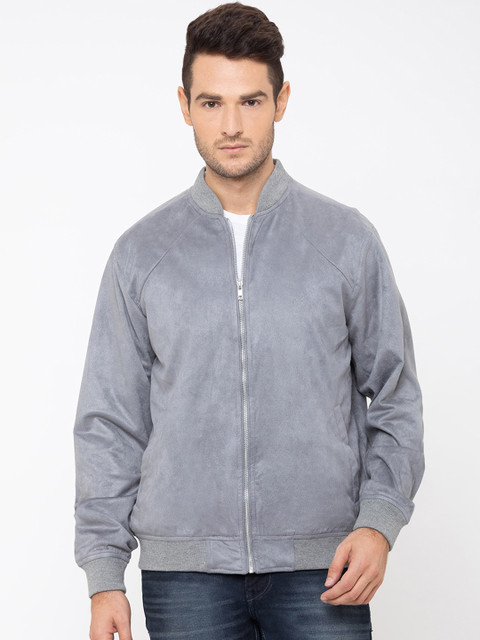 

Globus Men Grey Solid Bomber