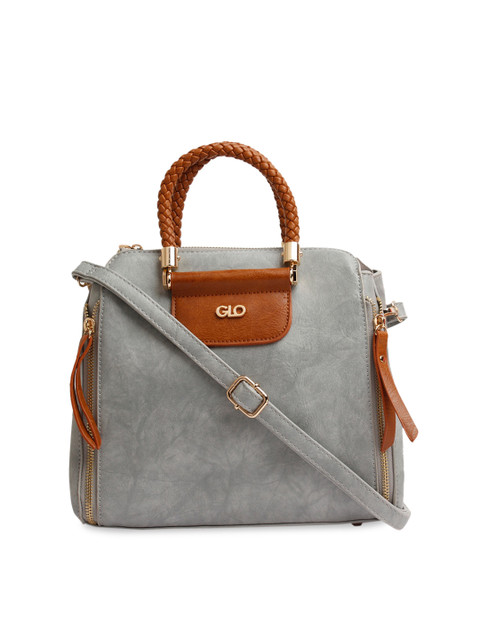 

Globus Grey Colourblocked Handheld Bag