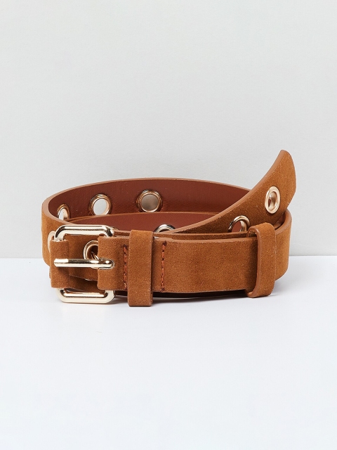 

max Women Tan Brown Solid Belt