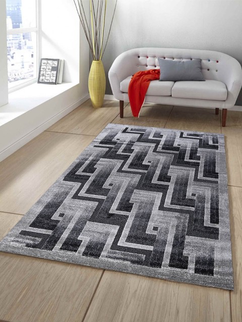 

OBSESSIONS Black & Grey Sanzelize Tiling Anti-Skid Sustainable Carpet
