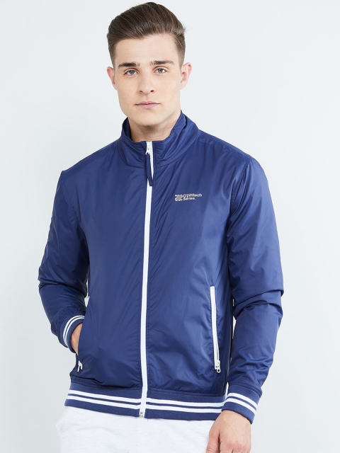 

max Men Blue Solid Bomber