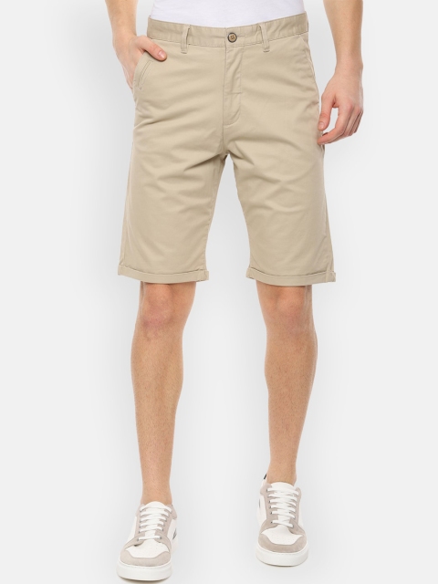 

Louis Philippe Sport Men Beige Solid Regular Fit Regular Shorts