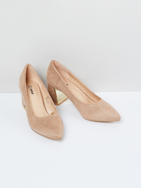 

max Women Beige Solid Pumps