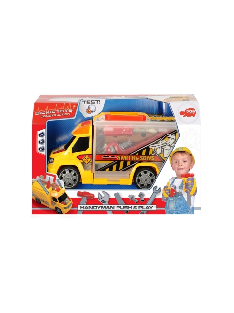 

Dickies By ToysRus Kids Yellow Handyman Push & Play Truck