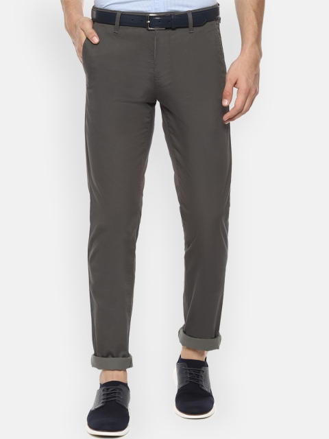 

Van Heusen Sport Men Grey Slim Fit Solid Regular Trousers