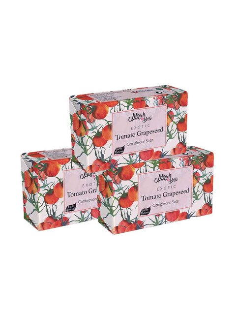 

Mirah Belle Set of 3 Tomato Grapeseed Soap 225 g, Red