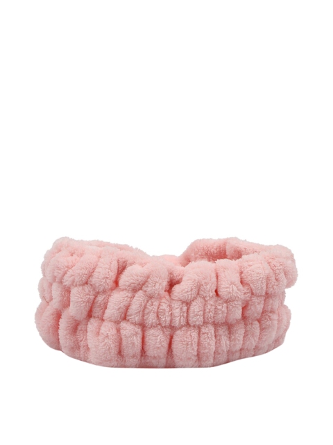 

FOREVER 21 Women Pink Solid Bow Headwrap
