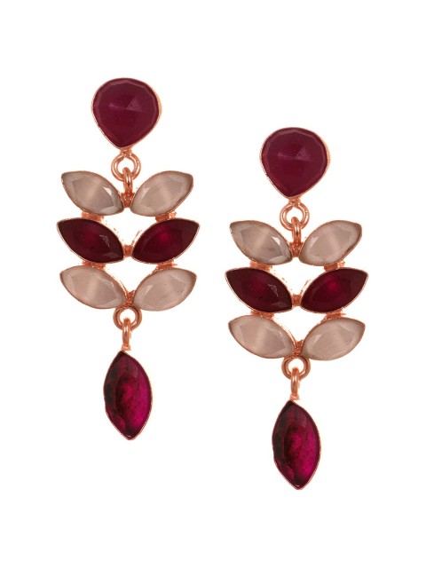 

INDYA Multicoloured Floral Drop Earrings, Multi