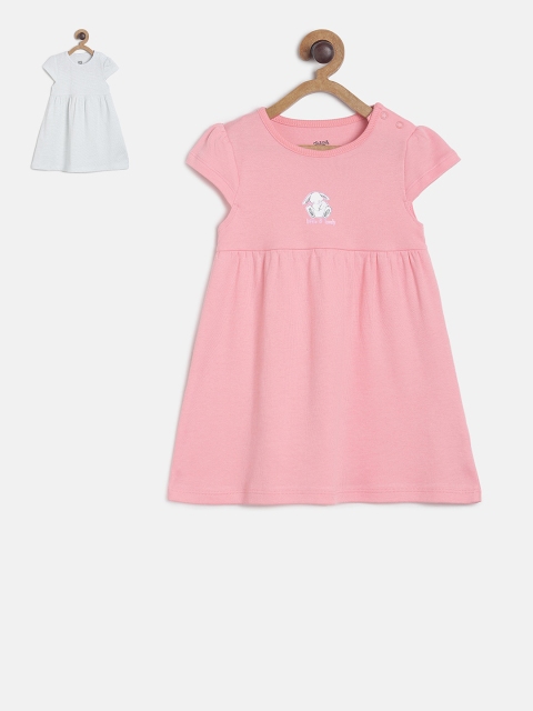 

MINI KLUB Infant Girls Pack of 2 Fit and Flare Dresses, Pink