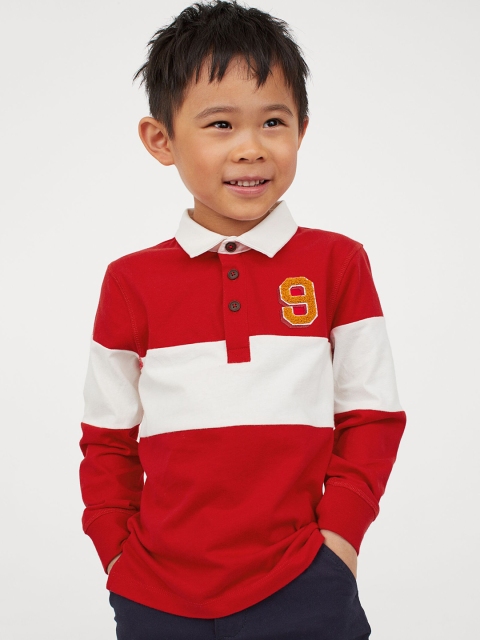 

H&M Boys Red Rugby shirt, Multi