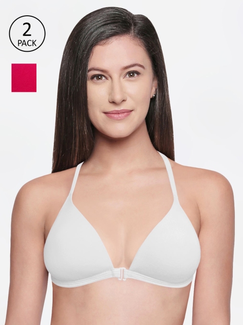 

Bodycare Pack Of 2 Assorted Solid Non-Wired Heavily Padded Everyday Bra 6571RAW-2PCS