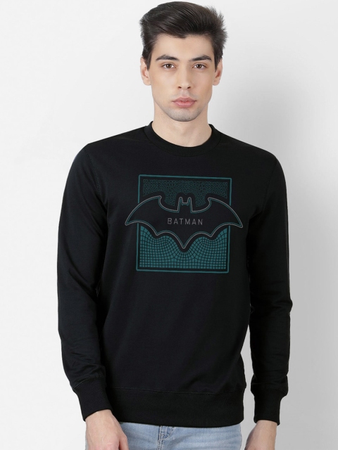 

Free Authority Men Black Batman Printed Cotton Sweatshirt