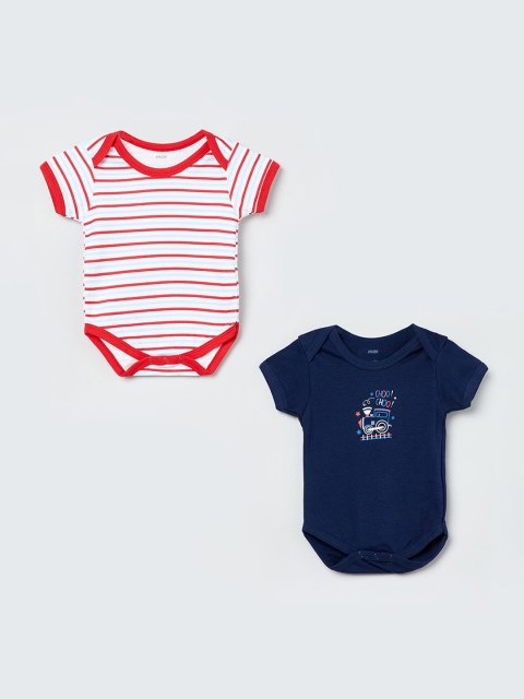 

max Infant Boys Pack Of 2 Bodysuits, White