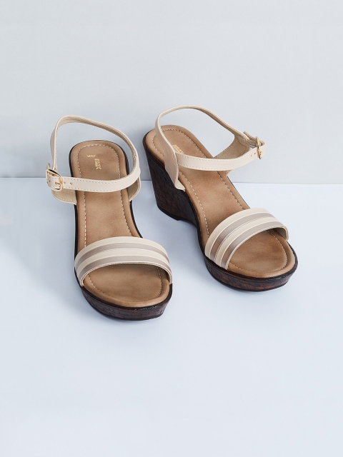 

max Women Beige Solid Heels