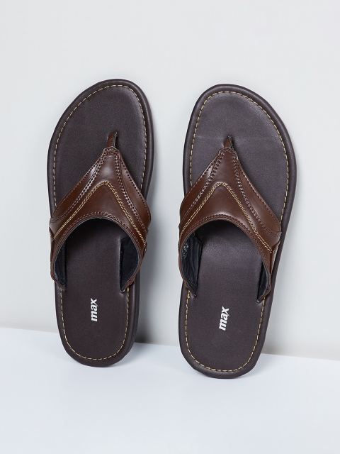 

max Men Tan Brown Comfort Sandals