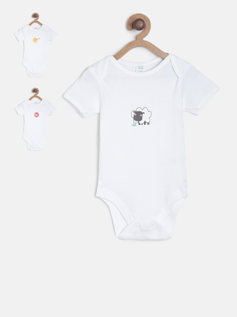 

MINI KLUB Infant Boys White Pack of 3 Printed Bodysuit