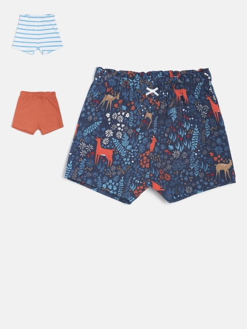 

MINI KLUB Boys Pack Of 3 Multicoloured Printed Regular Fit Hot Pants, Multi