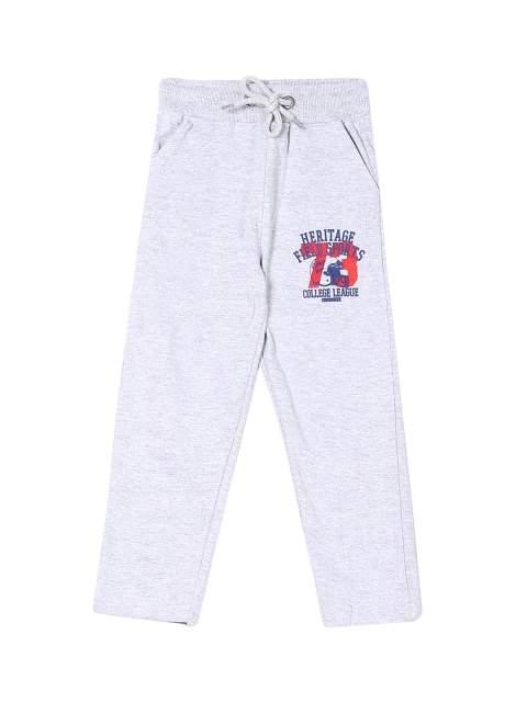 

Cherokee Boys Grey Solid Straight-Fit Joggers